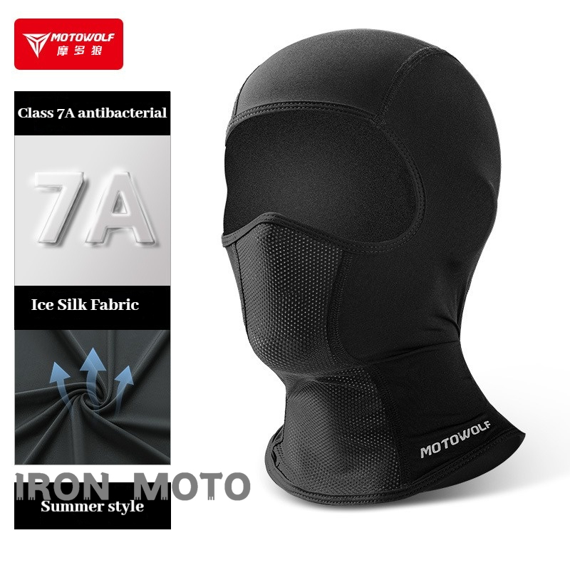 Running Gear Cool - Motowolf 夏サイクリングキャップアイスシルク通気性抗 UV 目出し帽男性女性フルフェイスマスクオートバイランニングクールスポーツギア