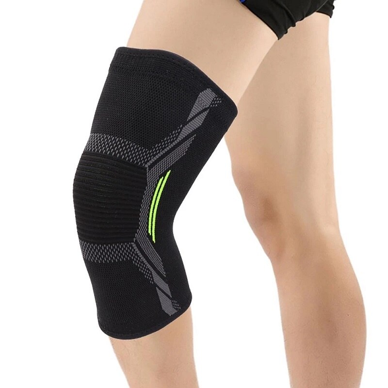 Running Gear In The Cold - シングル膝パッド ニットナイロン スポーツライディング保護具 ランニング バスケットボール 縄跳び