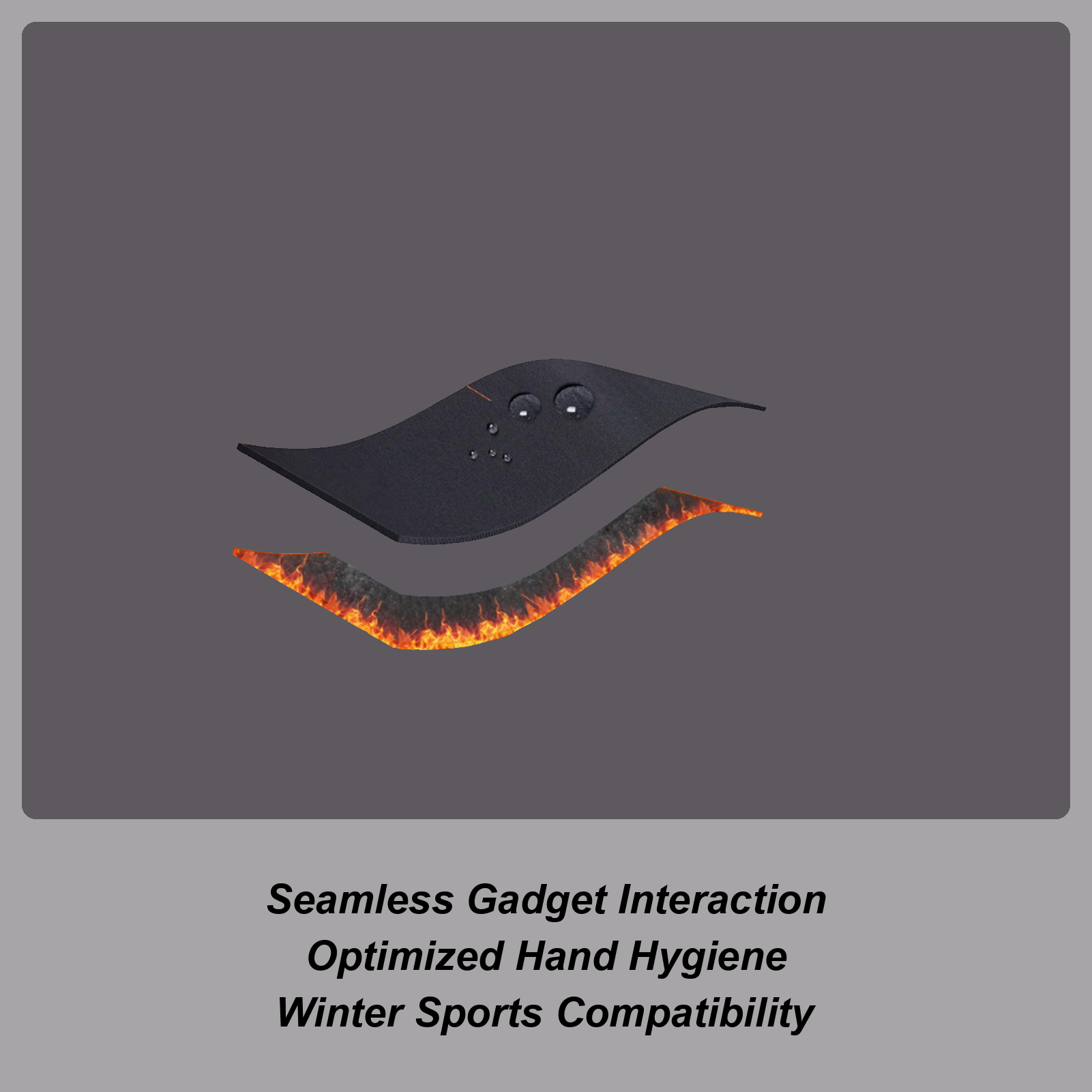 Running Gear In The Cold - 冬用暖かい手袋 防風 タッチスクリーン対応 寒さ対策 スノーグローブ ランニング