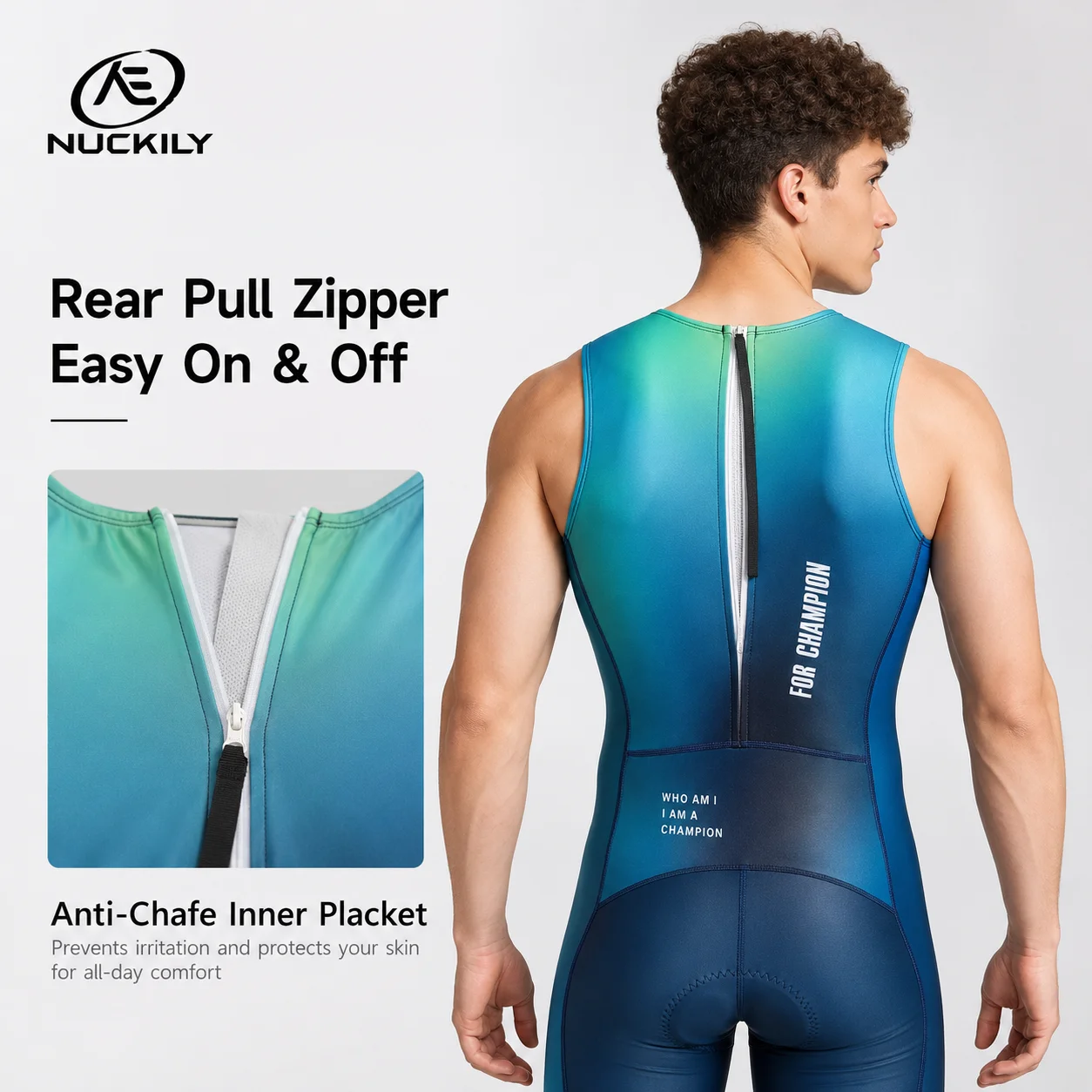 NUCKILY トライアスロンスーツ ノースリーブ ユース  - Running Gear Long Sleeve のレビューと価格