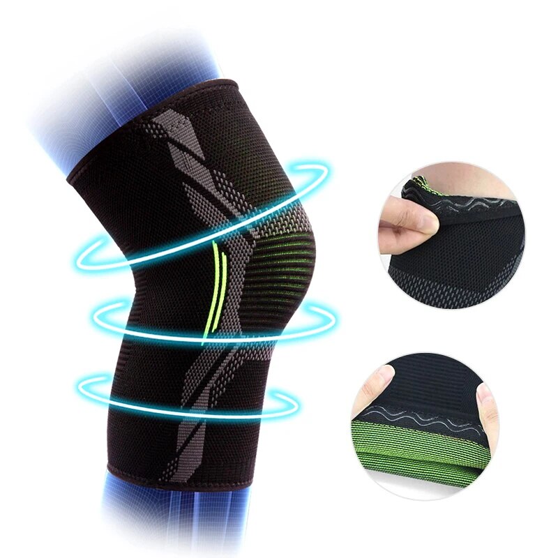 シングルニットナイロンスポーツ膝パッド乗馬防具ランニングバス - Running Gear In The Cold のレビューと価格