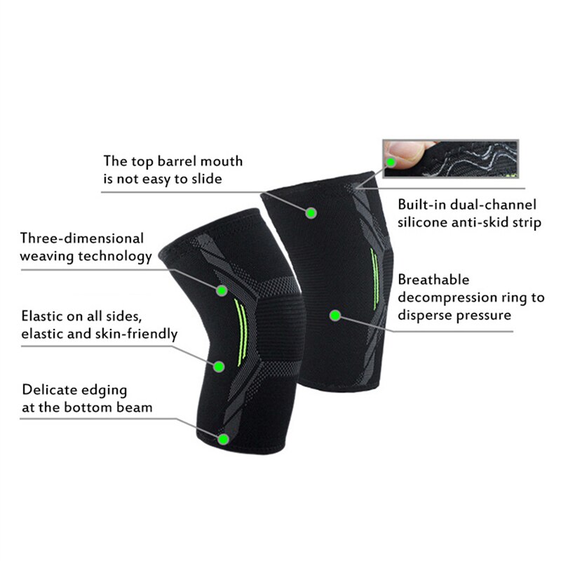 シングル膝パッド ニットナイロン スポーツライディング保護具 - Running Gear In The Cold のレビューと価格