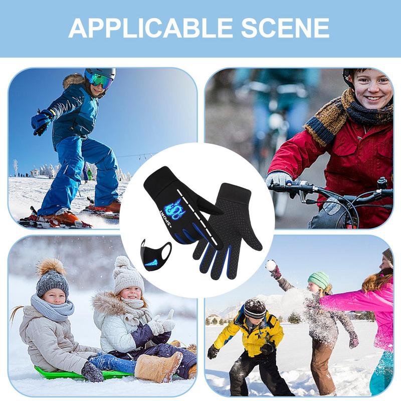 女性用滑り止め反射安全手袋,暖かい,防水,ウォーキングギア, - Running Gear In The Cold のレビューと価格