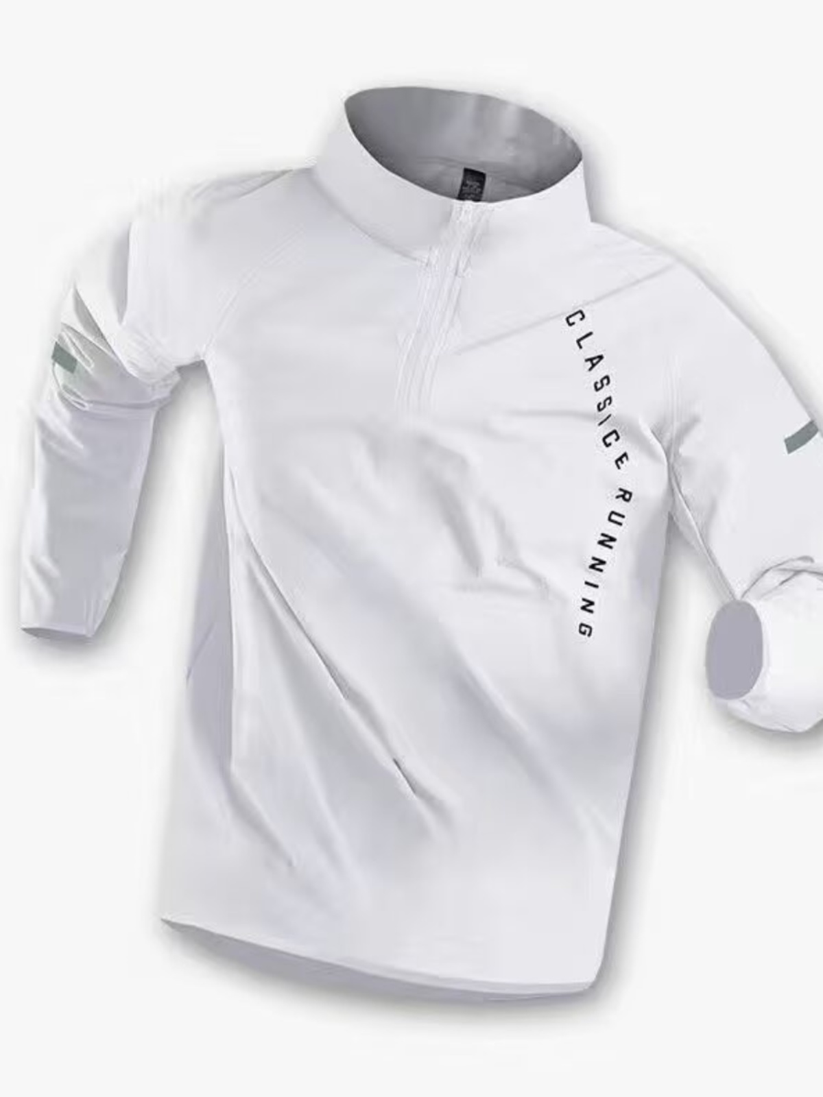 メンズトレーニングウェア速乾長袖Tシャツハーフジップランニン - Running Gear Long Sleeve のレビューと価格