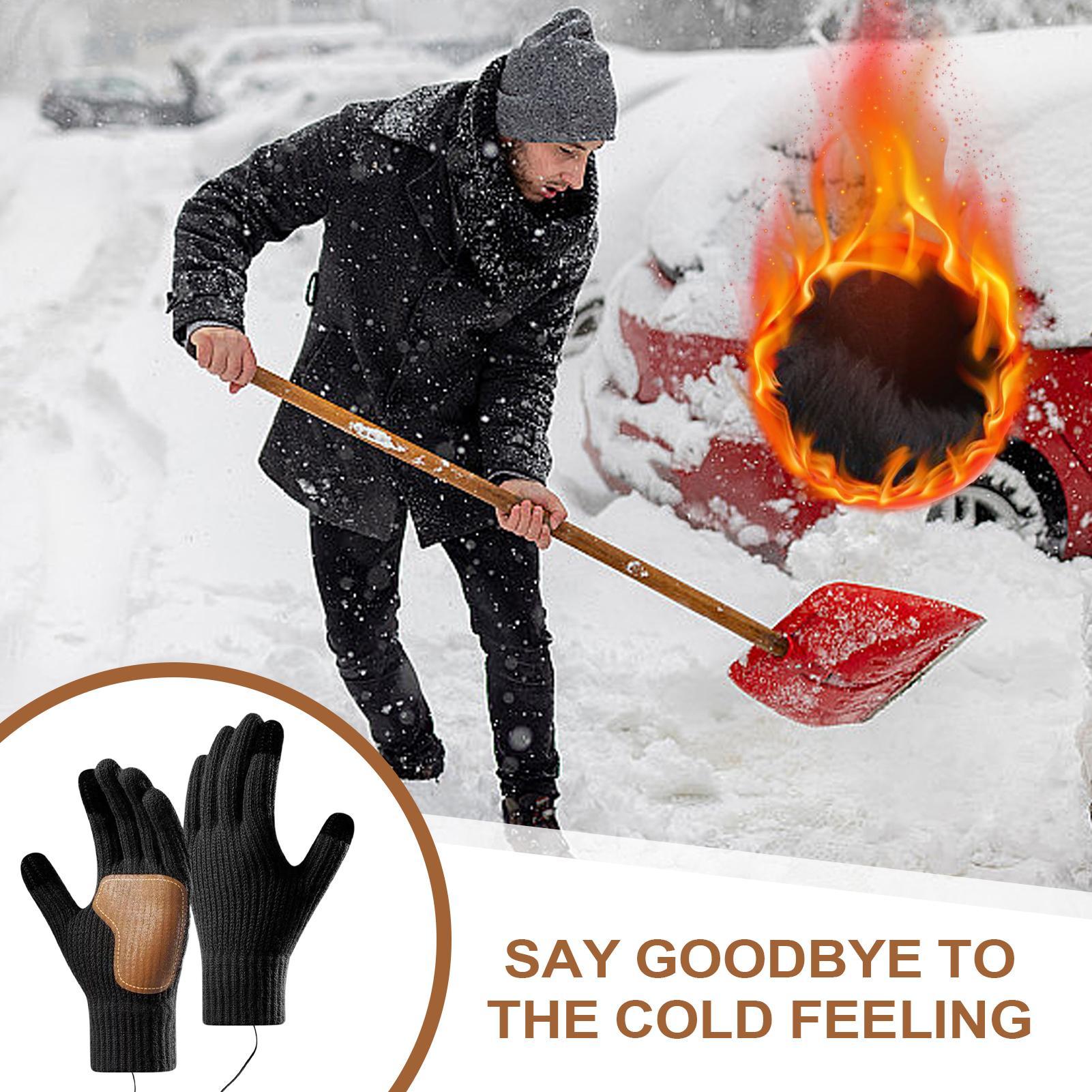 タッチスクリーン付きUSB加熱グローブ、スキー、ランニング用 - Running Gear In The Cold のレビューと価格