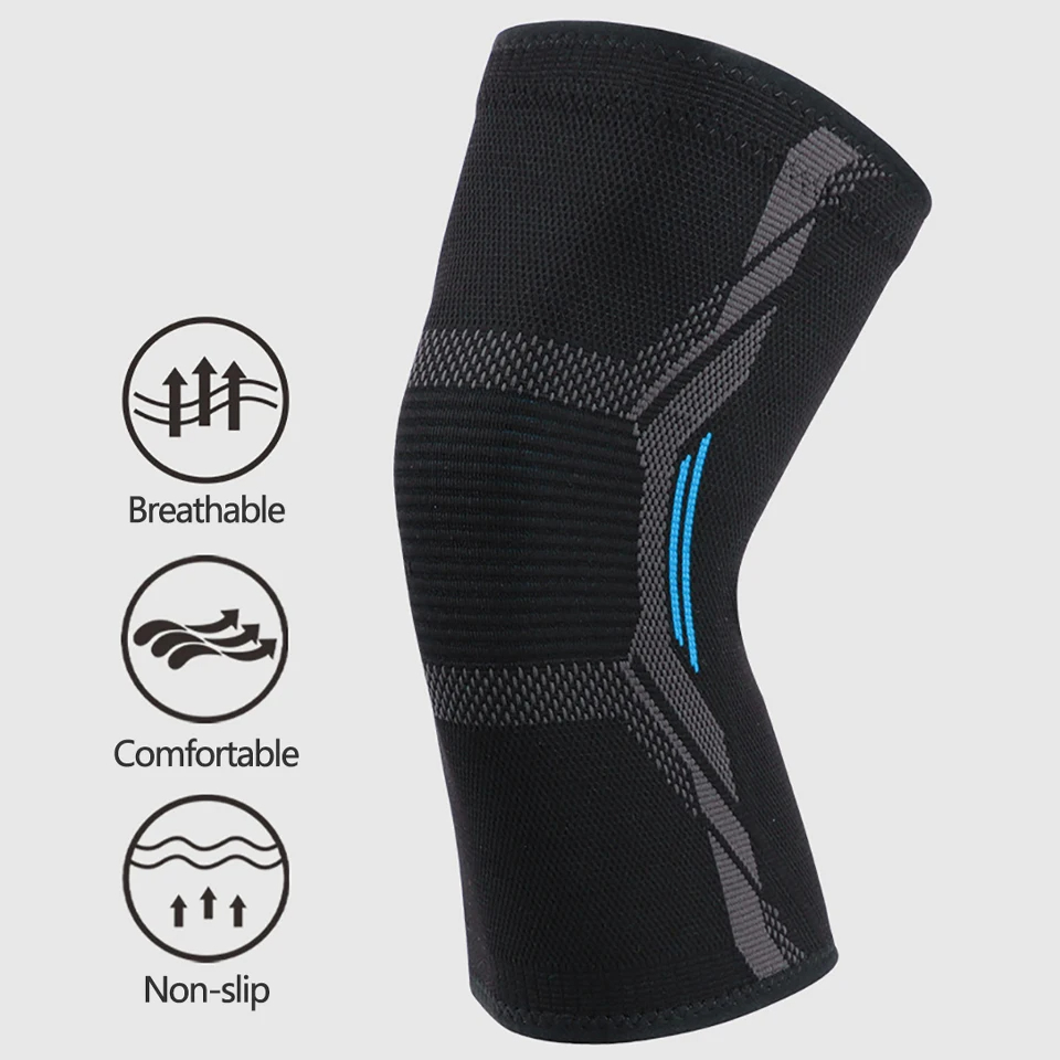 1 個ニットナイロンスポーツ膝パッド乗馬保護具ランニングバス - Running Gear In The Cold のレビューと価格