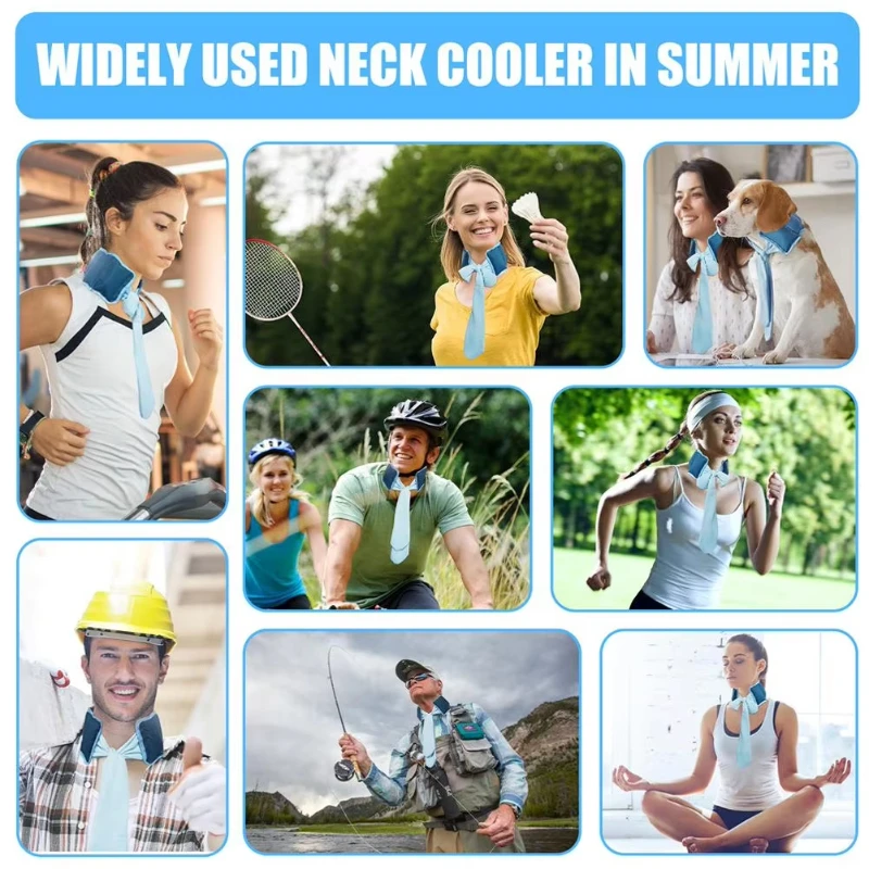 冷却アイススカーフ 首の冷え対策 再利用可能 夏の暑さ対策  - Running Gear In The Cold のレビューと価格