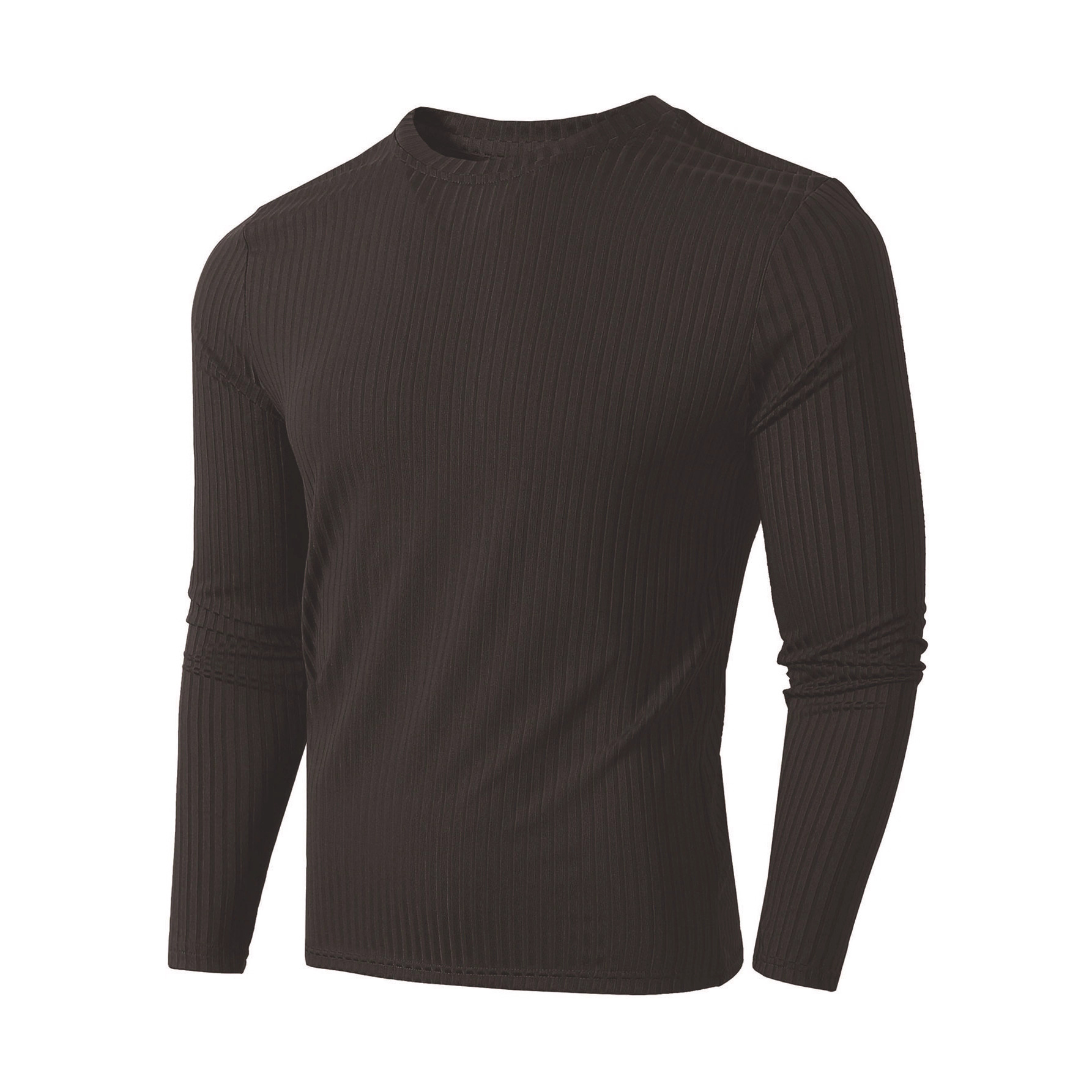 速乾性 メンズ ランニングTシャツ 長袖 リブ編み ネイビー - Running Gear Long Sleeve のレビューと価格