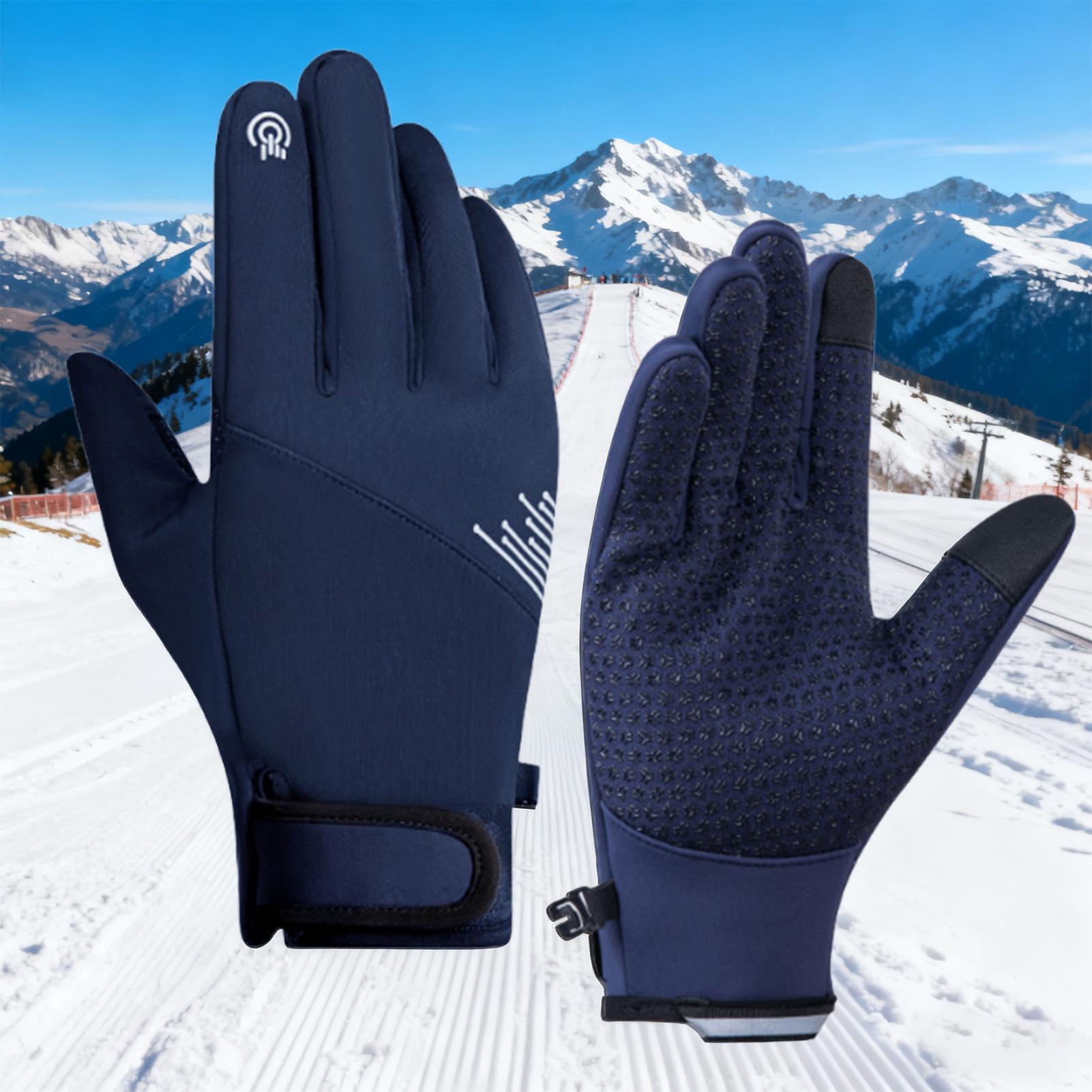 冬用手袋 メンズ 防風 タッチスクリーン対応 寒さ対策 スノ - Running Gear In The Cold のレビューと価格