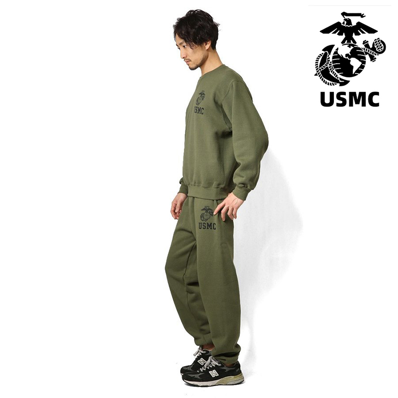USMC 迷彩柄長袖パーカーとパンツセット 薄手フリース メ - Running Gear Long Sleeve のレビューと価格