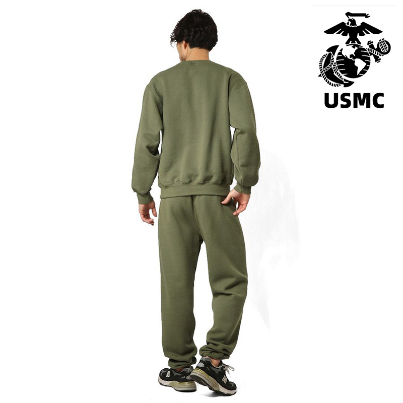 USMC 迷彩柄長袖パーカーとパンツセット 薄手フリース メ - Running Gear Long Sleeve のレビューと価格