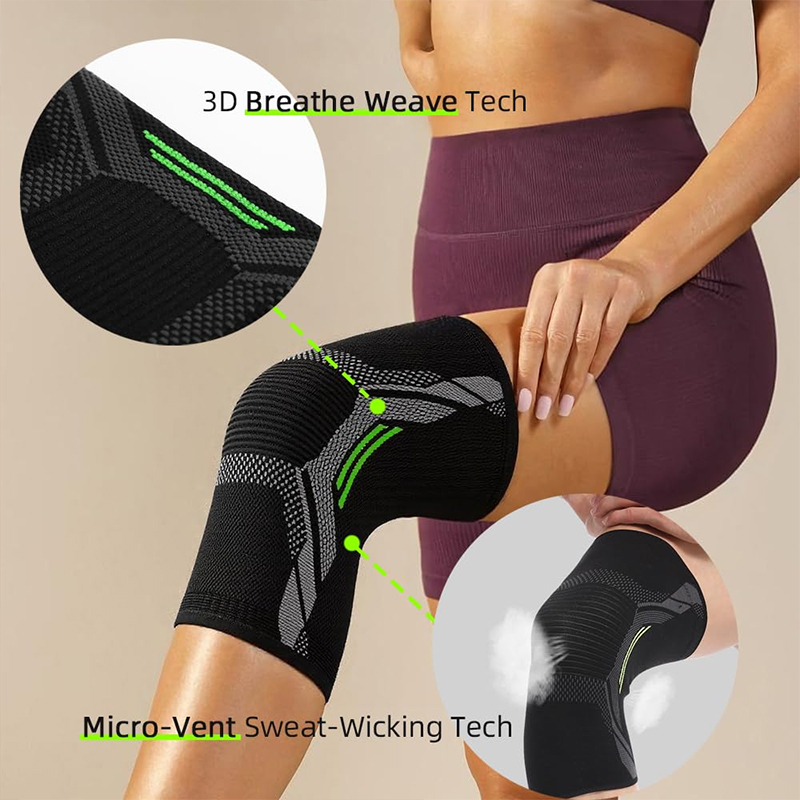 シングル膝パッドニットナイロンスポーツ乗馬保護具ランニングバ - Running Gear In The Cold のレビューと価格