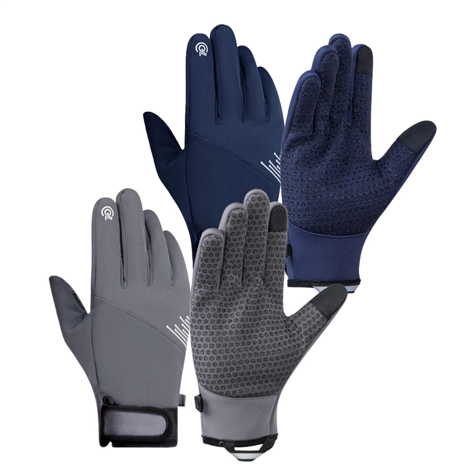 1 ペア冬用手袋防風タッチスクリーン防寒ギアスノーグローブラ - Running Gear In The Cold のレビューと価格