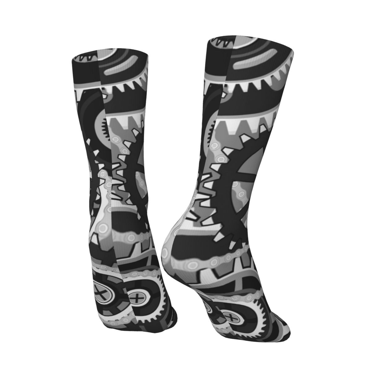 ギアヴィンテージホイールストッキング男性プリント工業デザイン - Running Gear Gifts のレビューと価格